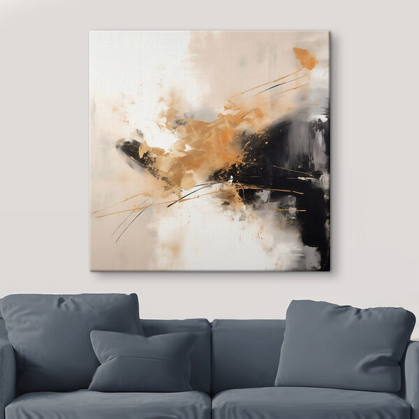 Painting of a black and white wall Painting of a black and white wall