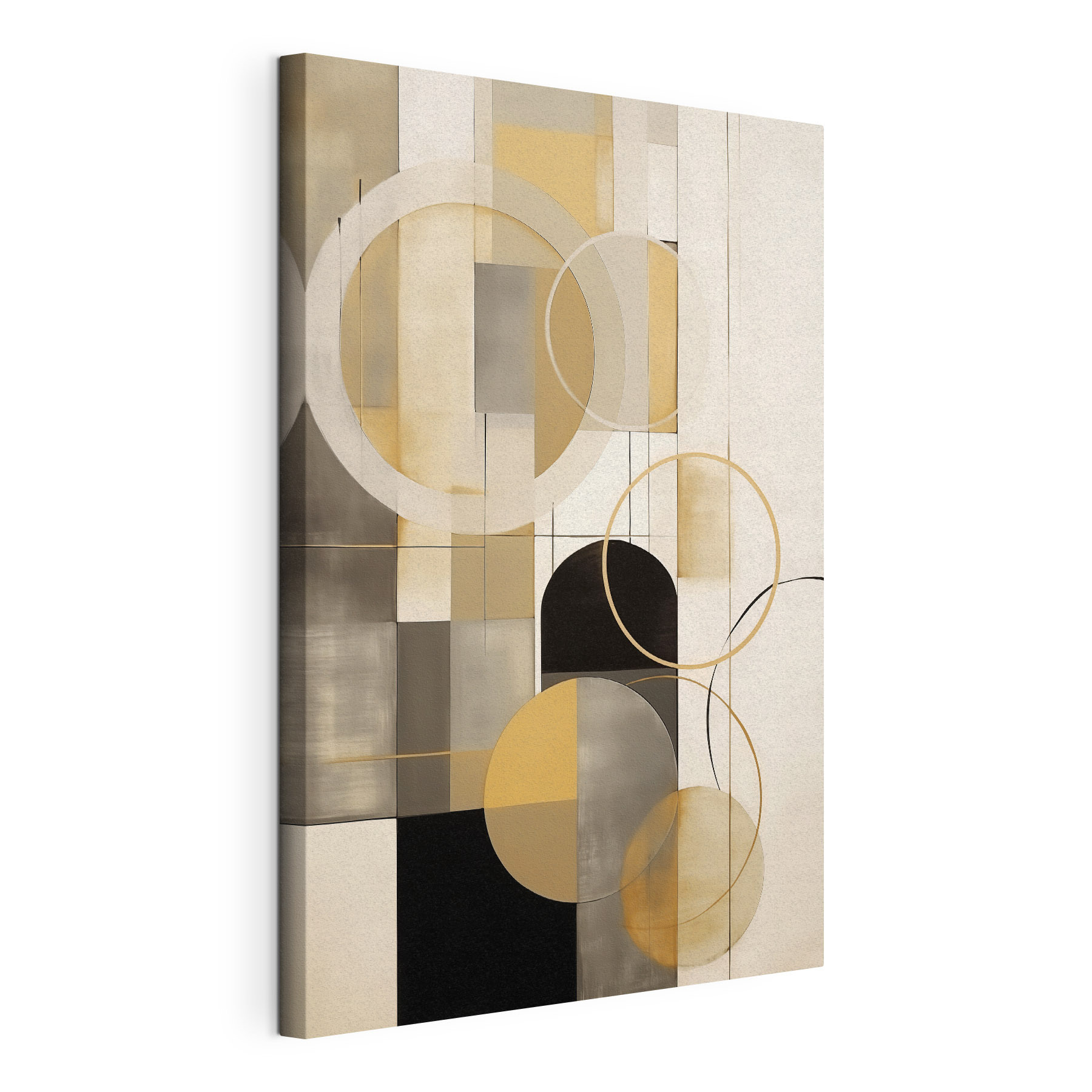 Painting of circles and squares Painting of circles and squares