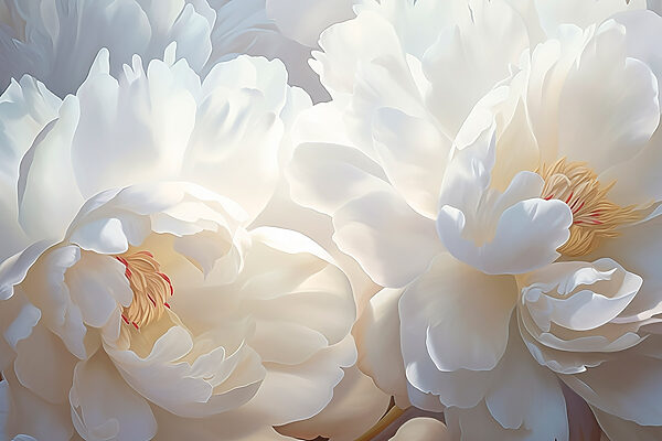 Delicate blooms embrace soft tranquility