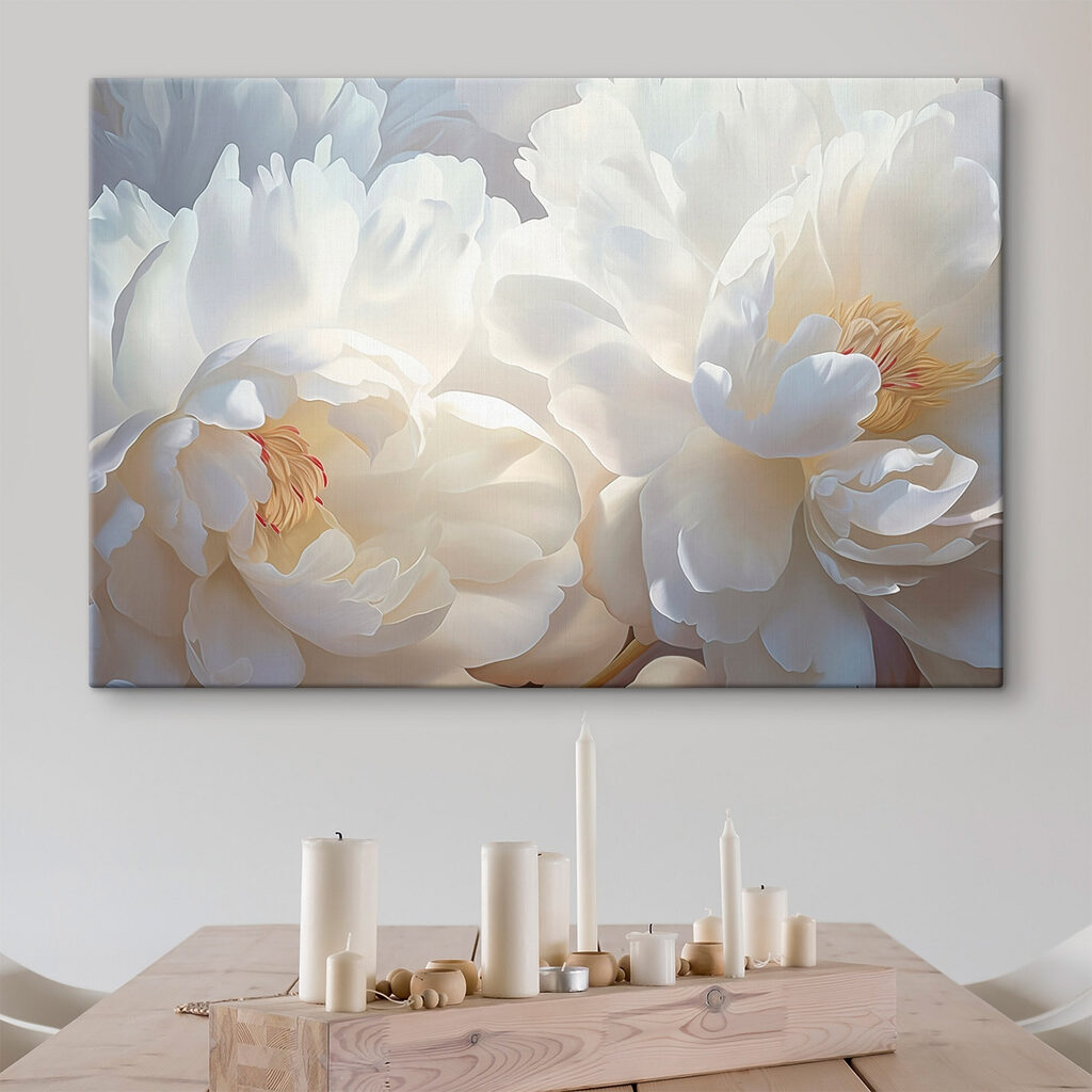 Delicate blooms embrace soft tranquility