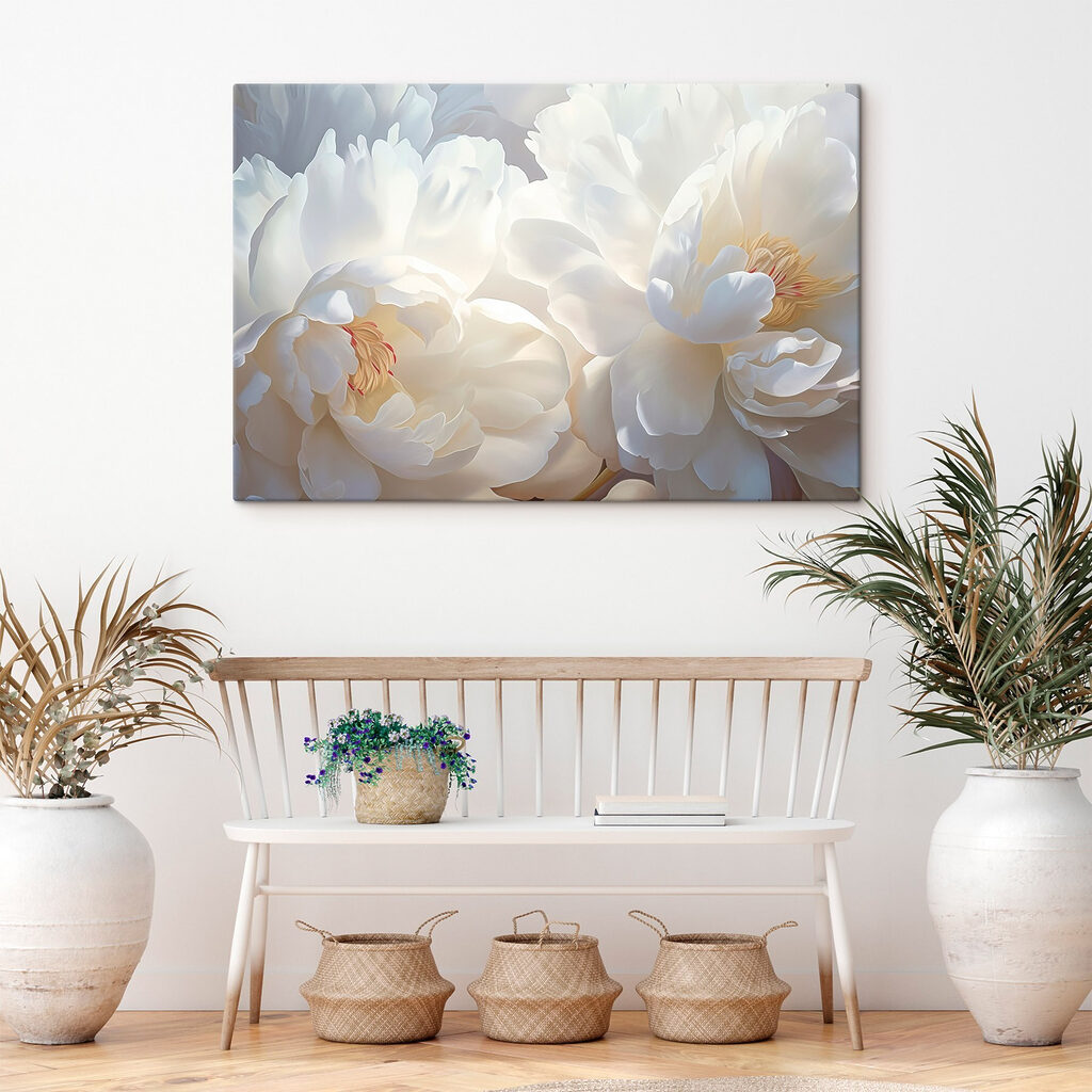 Delicate blooms embrace soft tranquility