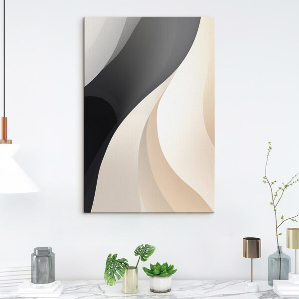 - Soft curves in gentle hues - Soft curves in gentle hues