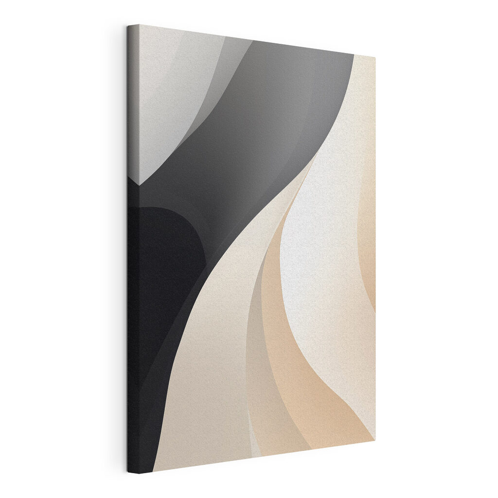 - Soft curves in gentle hues - Soft curves in gentle hues