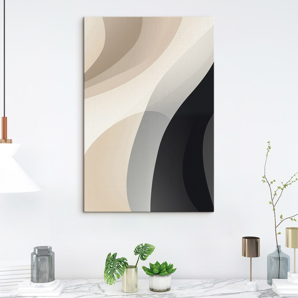 Abstract curves in soft muted tones Abstract curves in soft muted tones