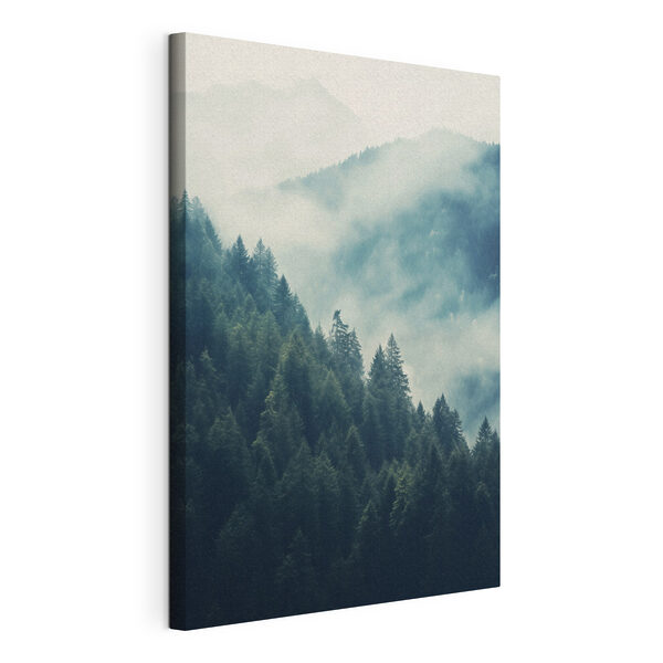 Quadri Quadri Foresta di alberi nella nebbia (COD: s46518)