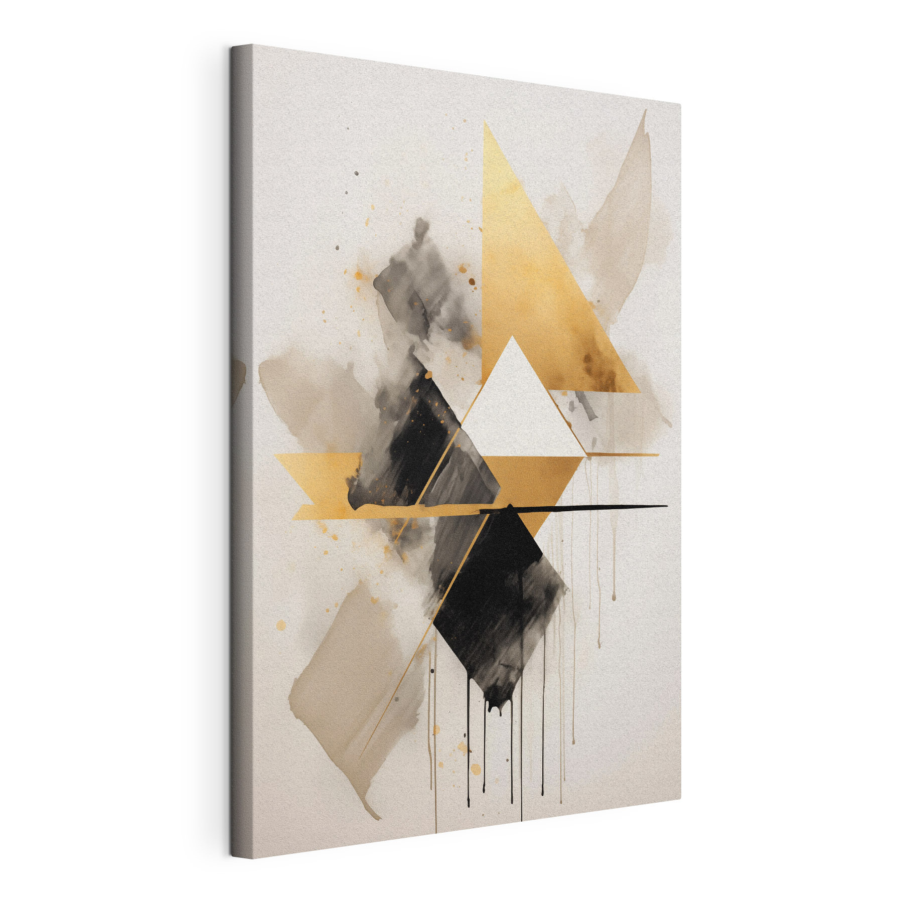 Painting of triangles and lines