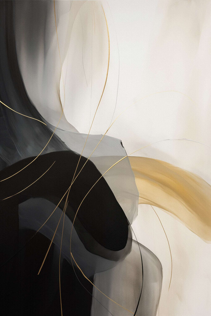Abstract lines in soft colors