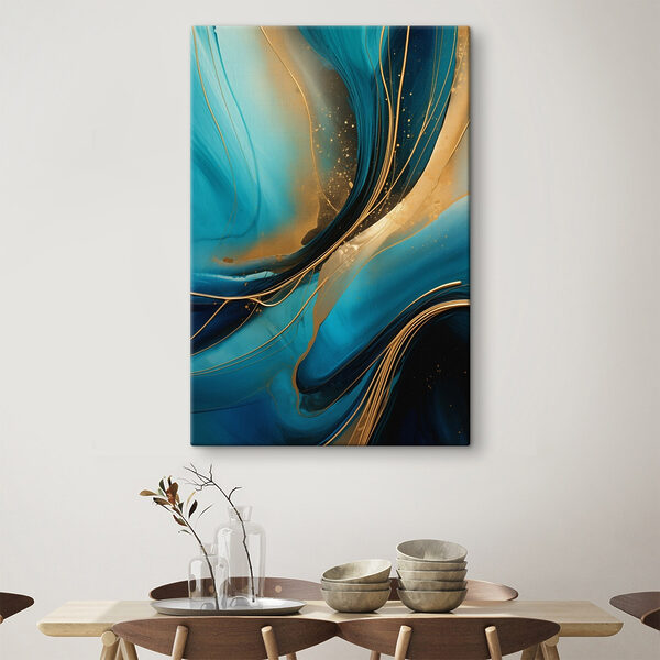 Flowing waves of vibrant color