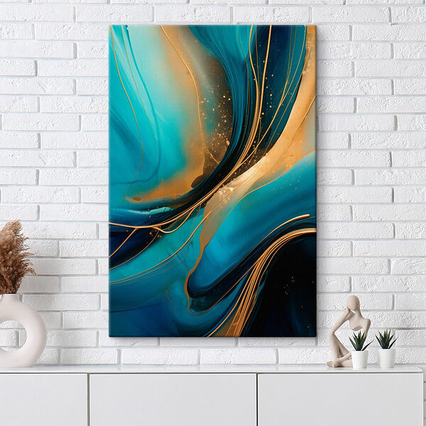 Flowing waves of vibrant color