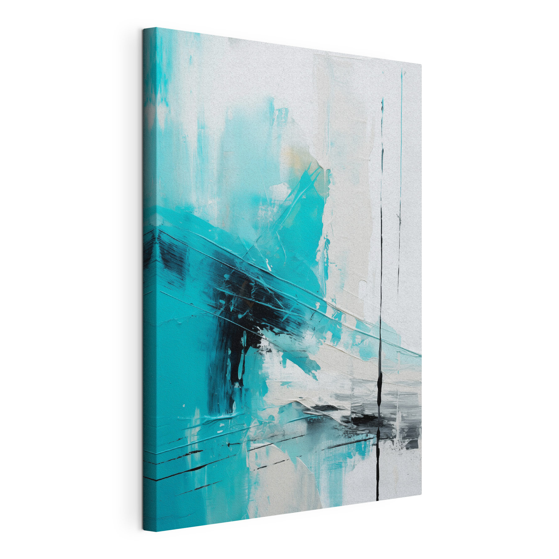 Blue and white painting