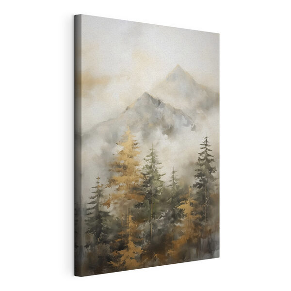 Quadri Dipinto raffigurante alberi e montagne (COD: s46670) Quadri Quadri Dipinto raffigurante alberi e montagne (COD: s46670)