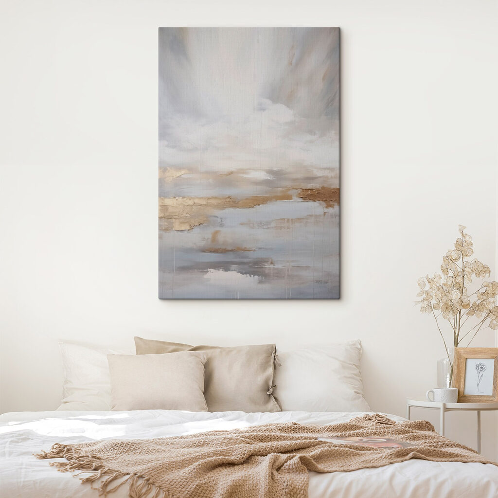 White and brown wall