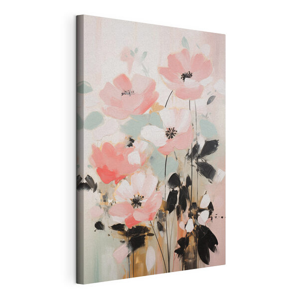 Quadri Quadri Dipinto raffigurante fiori rosa (COD: s46688)
