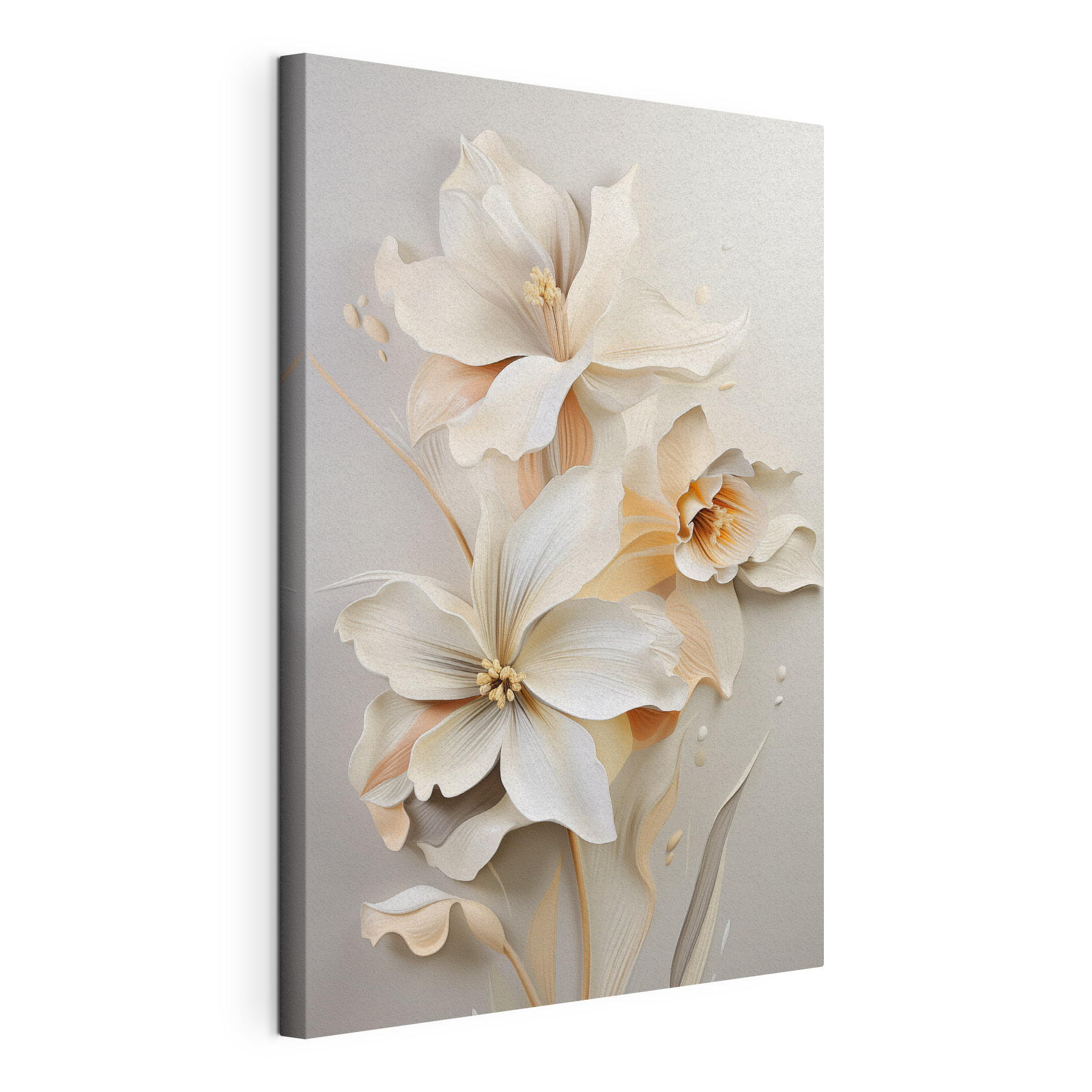 Delicate blossoms in soft pastel hues
