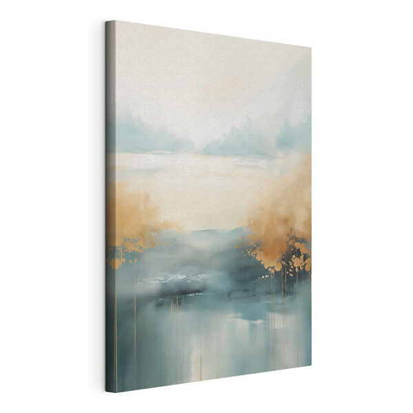 Quadri Dipinto raffigurante un paesaggio con alberi e acqua (COD: s46704) Quadri Quadri Dipinto raffigurante un paesaggio con alberi e acqua (COD: s46704)