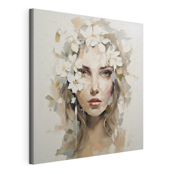 Quadri Quadri Dipinto raffigurante una donna con dei fiori tra i capelli (COD: s46749)