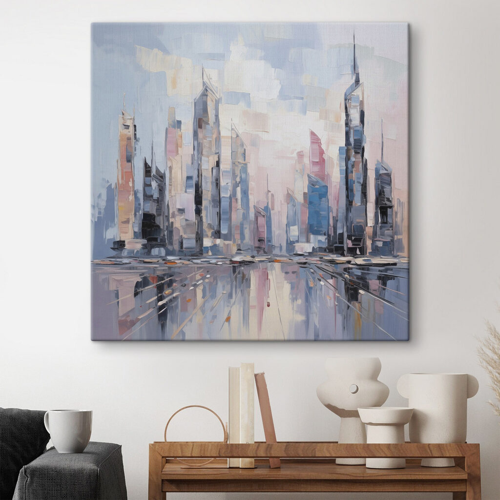 Painting of a city