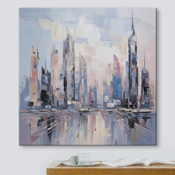 Painting of a city