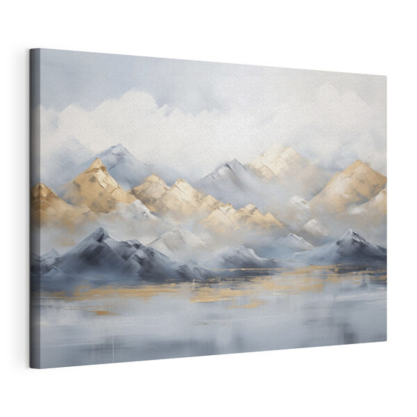 Quadri Dipinto raffigurante montagne e nebbia (COD: s46765) Quadri Quadri Dipinto raffigurante montagne e nebbia (COD: s46765)