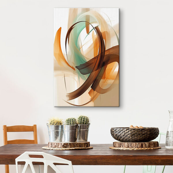 Dynamic swirls in earthy tones Dynamic swirls in earthy tones
