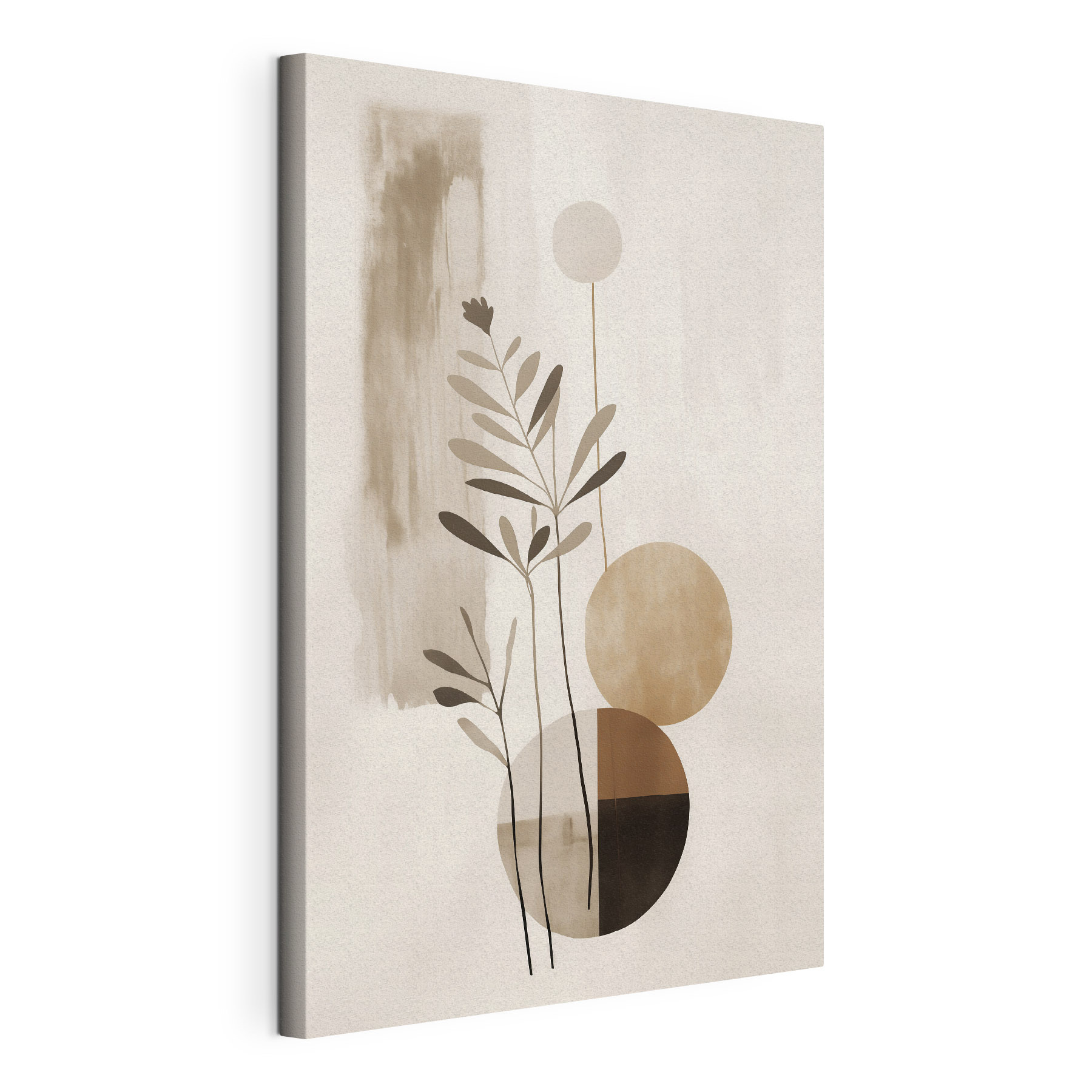 - Minimalist design with earthy tones - Minimalist design with earthy tones