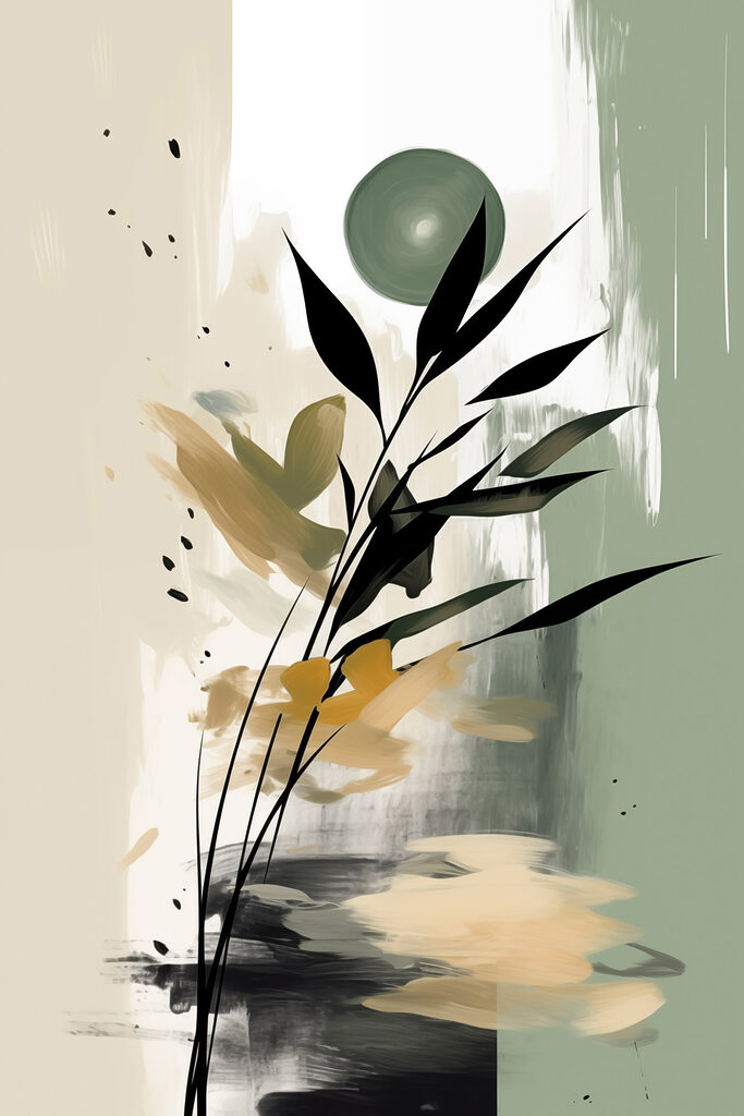 Painting of a plant Painting of a plant