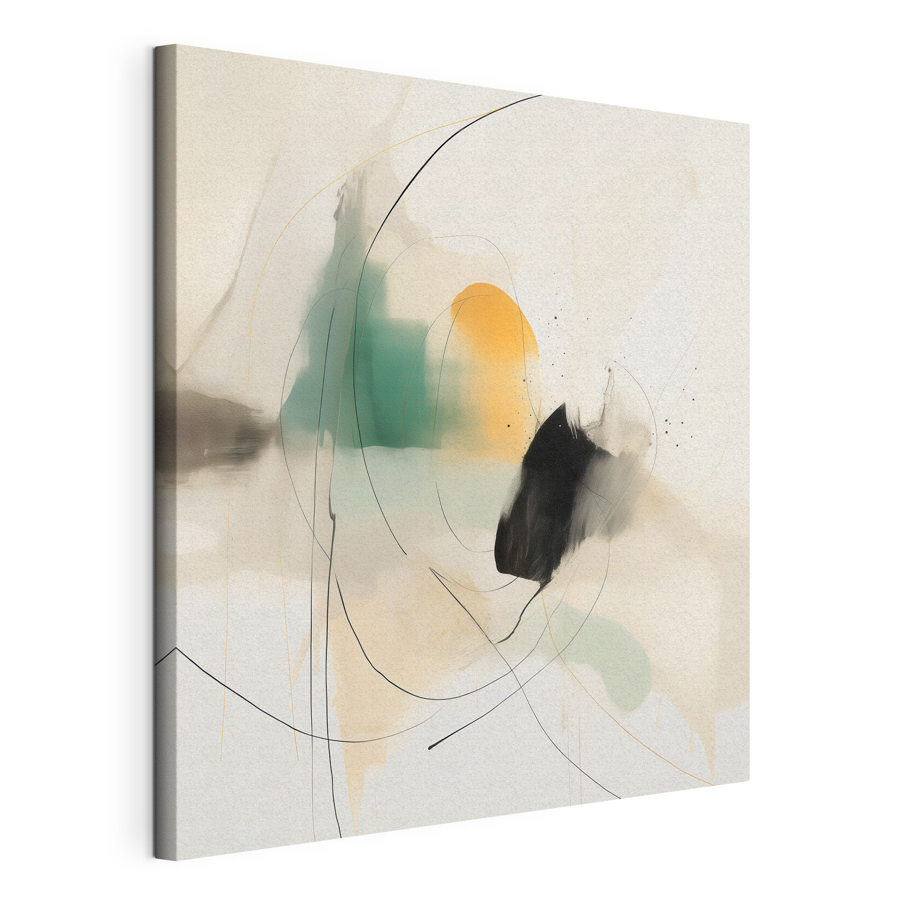 Painting of a circle and a circle