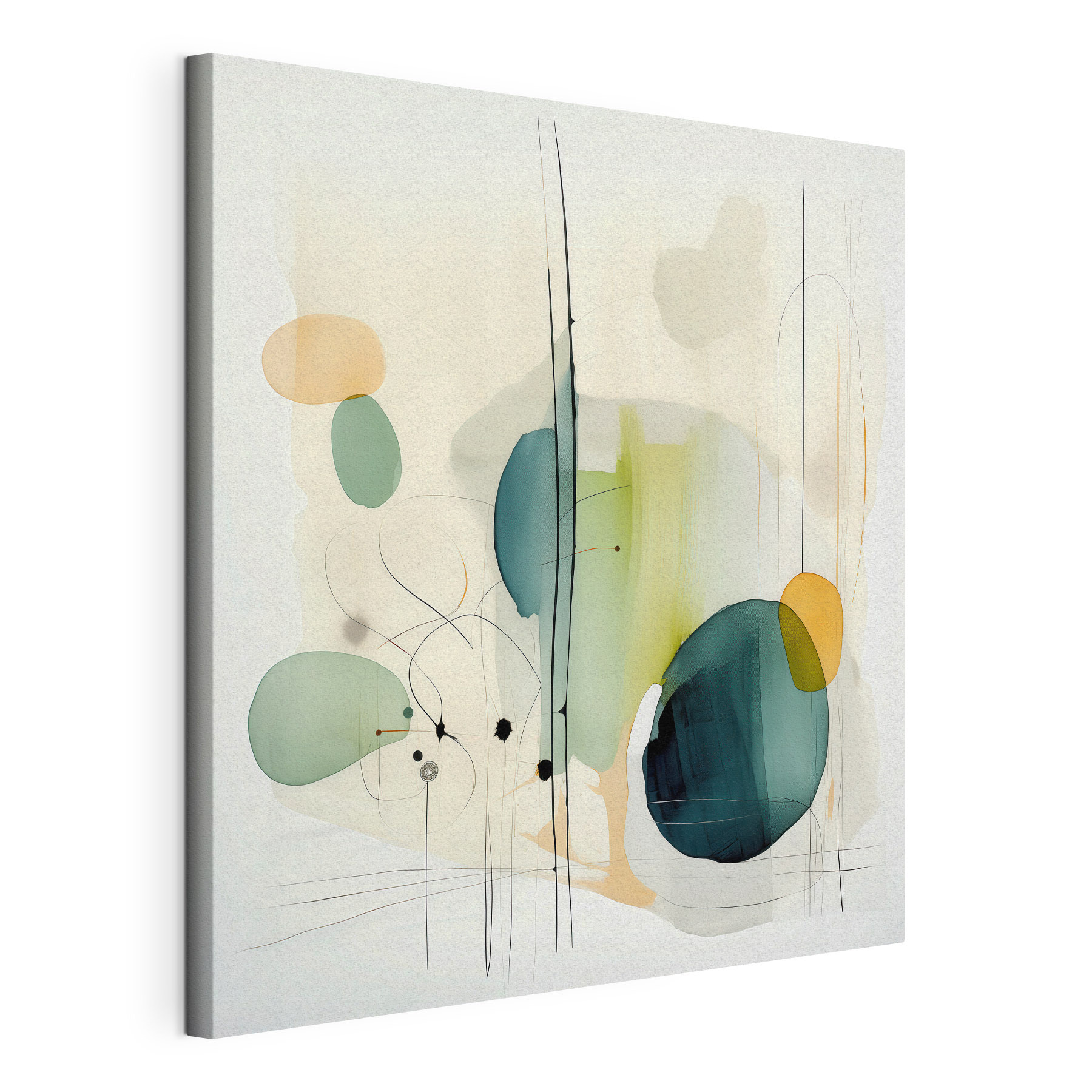 Painting of circles and lines Painting of circles and lines