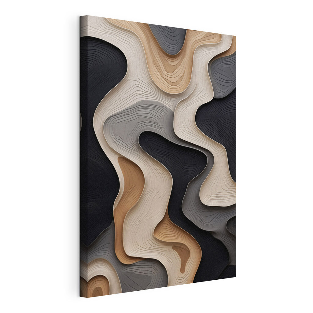 Flowing shapes in warm, neutral tones Flowing shapes in warm, neutral tones