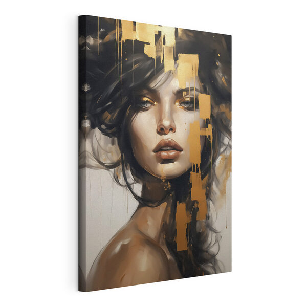 Quadri Dipinto raffigurante il volto di una donna (COD: s46919) Quadri Quadri Dipinto raffigurante il volto di una donna (COD: s46919)