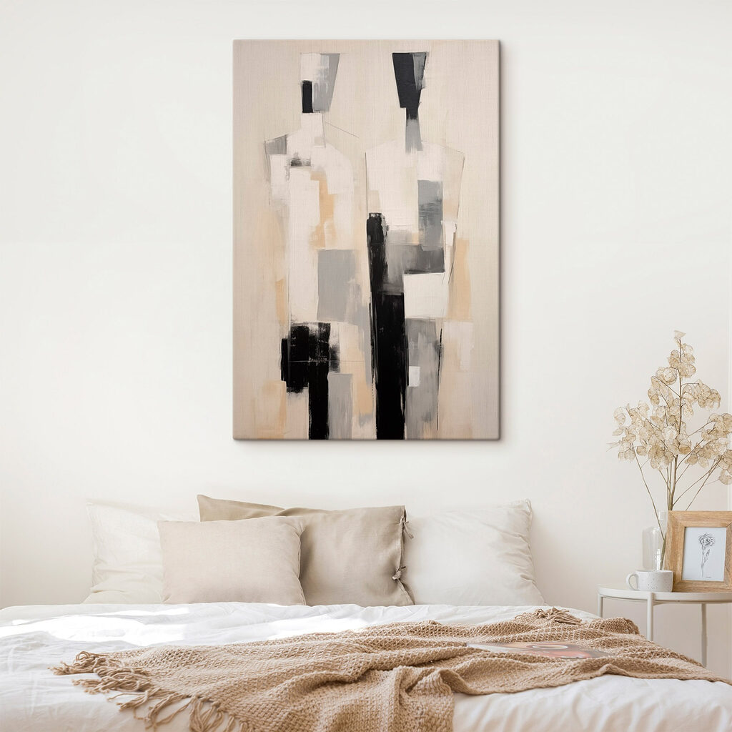 Painting of a couple of people