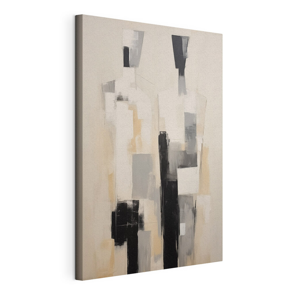 Painting of a couple of people