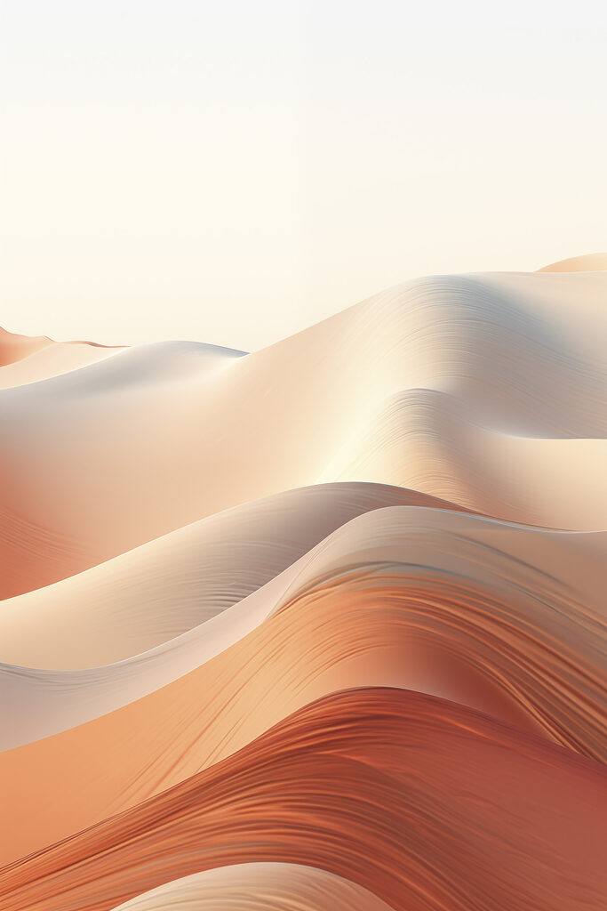 Soft waves of warm desert hues