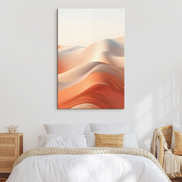 Soft waves of warm desert hues