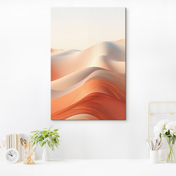 Soft waves of warm desert hues