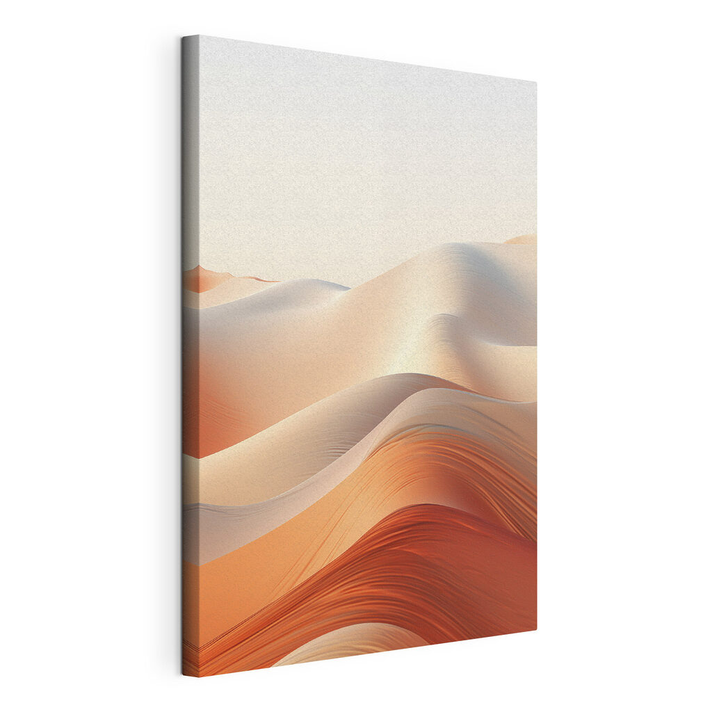 Soft waves of warm desert hues