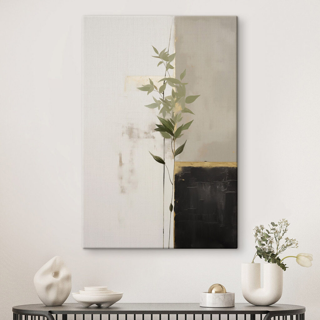 Plant growing up against a wall