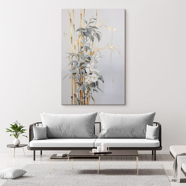 Painting of flowers and leaves Painting of flowers and leaves