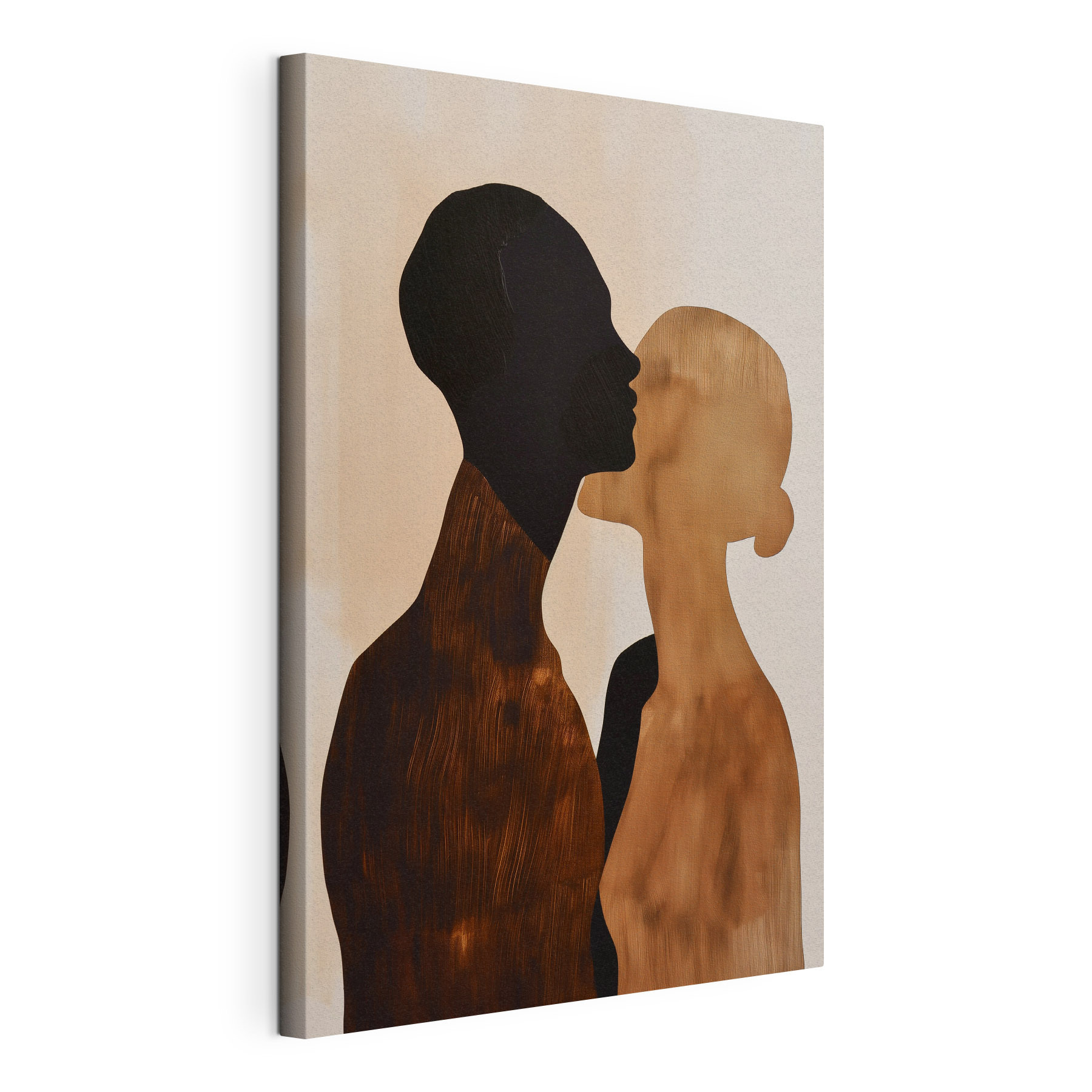 Man and woman kissing