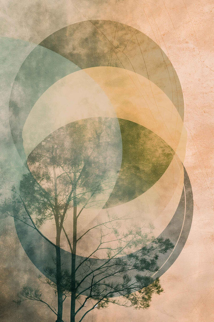 Tree with circles and a circle Tree with circles and a circle