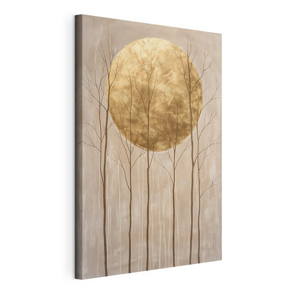 Quadri Dipinto raffigurante degli alberi e una grande luna (COD: s47084) Quadri Quadri Dipinto raffigurante degli alberi e una grande luna (COD: s47084)