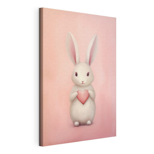 Quadri Coniglio bianco con un cuore in mano (COD: s47146) Quadri Quadri Coniglio bianco con un cuore in mano (COD: s47146)