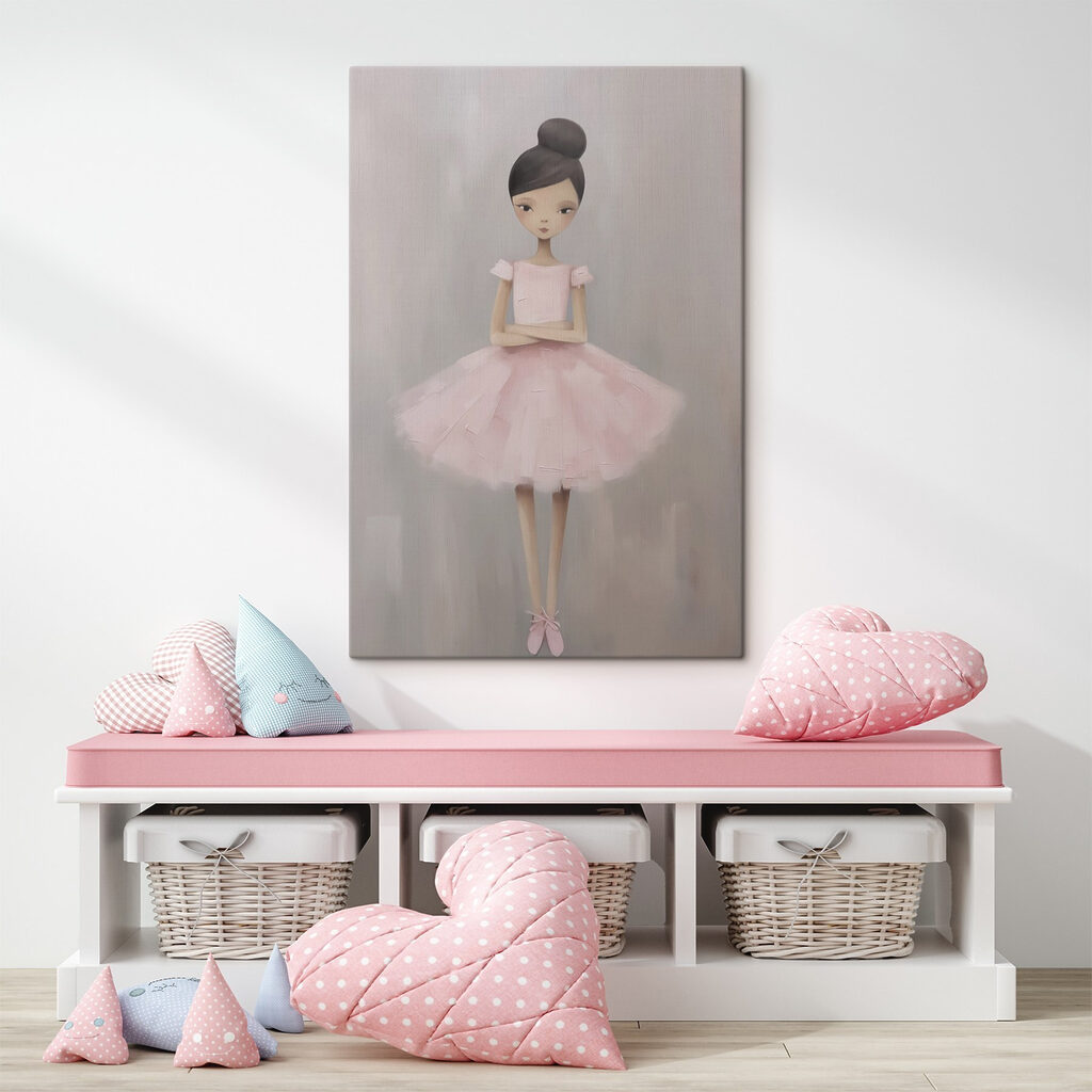Girl in a pink dress Girl in a pink dress