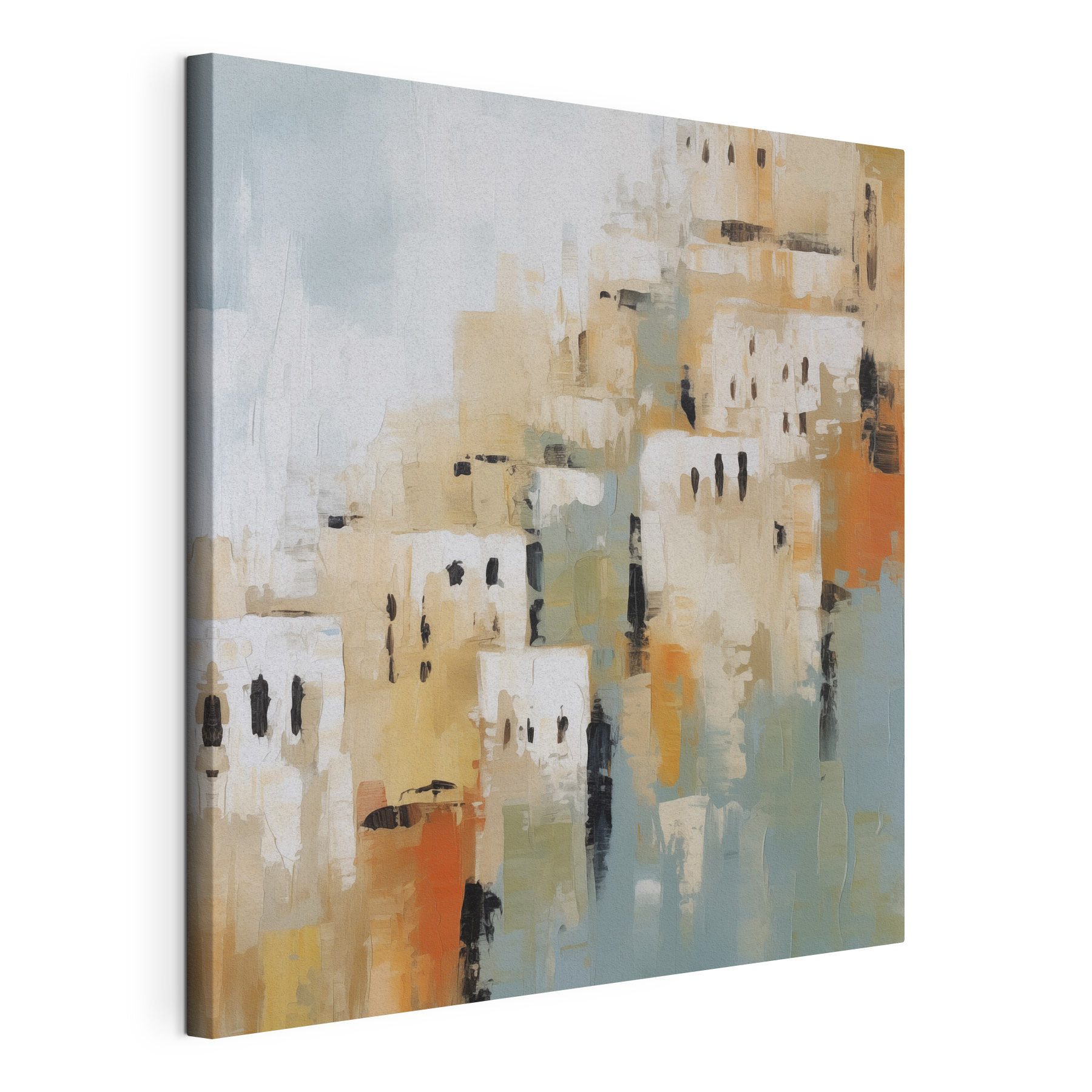 Painting of a city Painting of a city