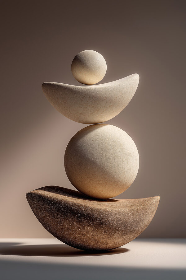 Stack of rocks stacked on each other