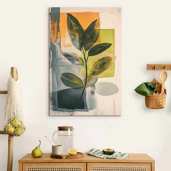 Painting of a leafy plant Painting of a leafy plant