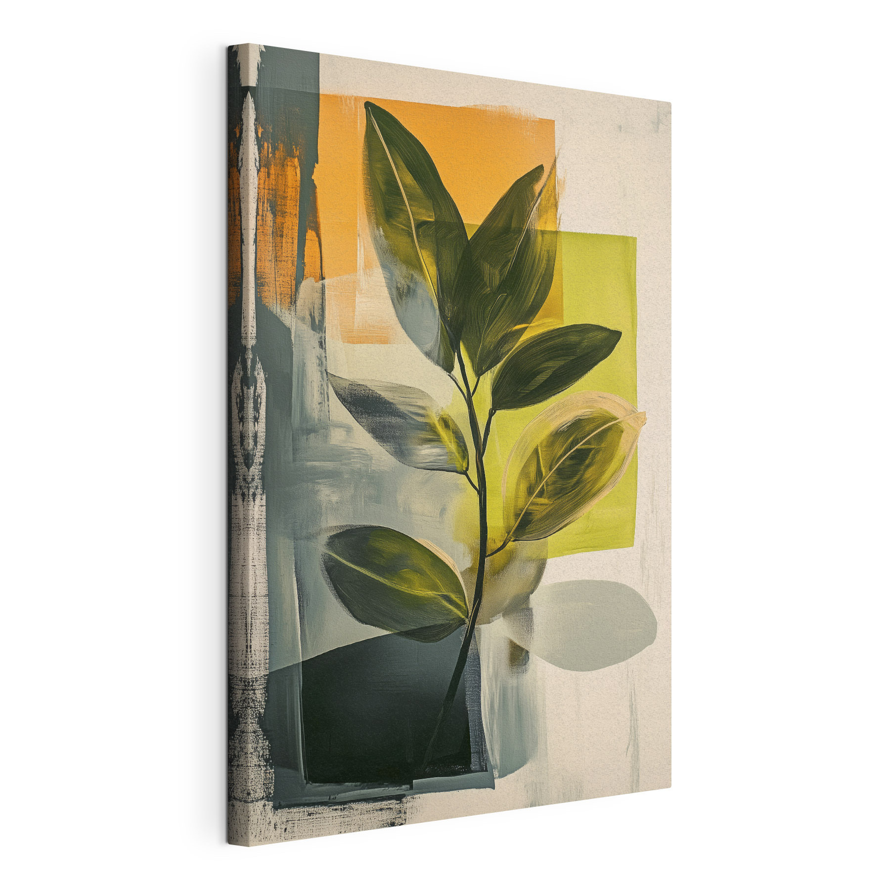 Painting of a leafy plant Painting of a leafy plant