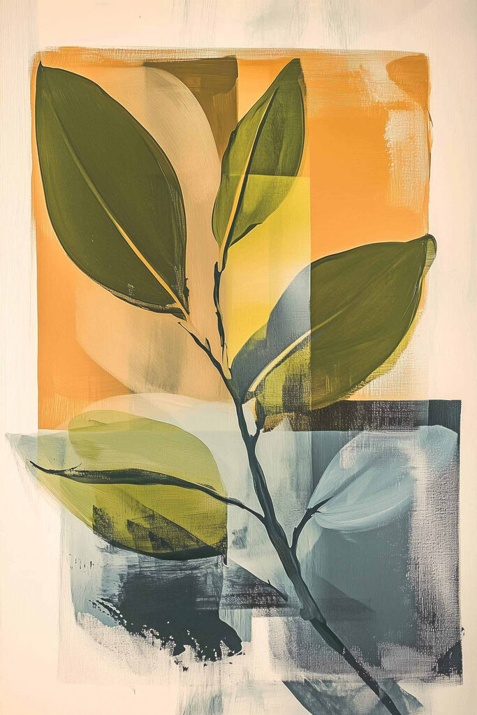 Painting of a plant Painting of a plant