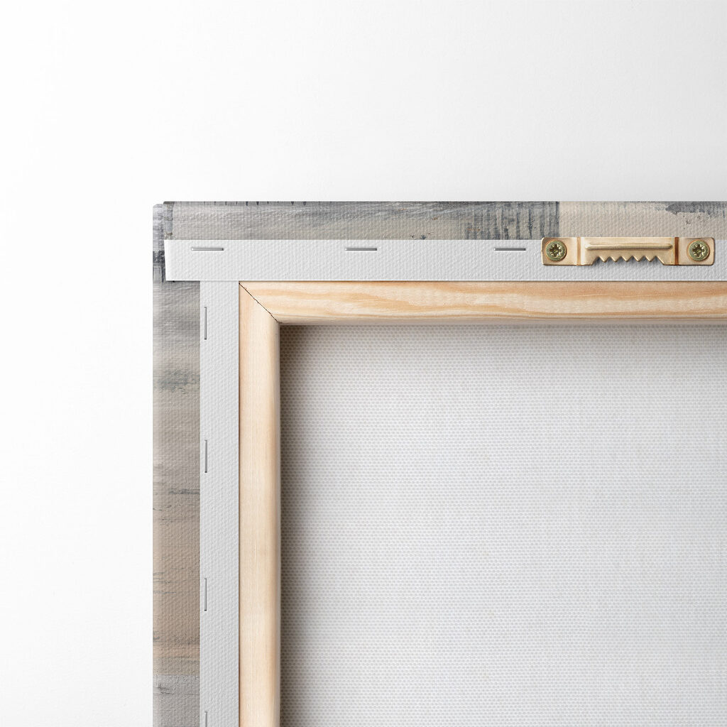 Painting of a white and brown rectangular object Painting of a white and brown rectangular object
