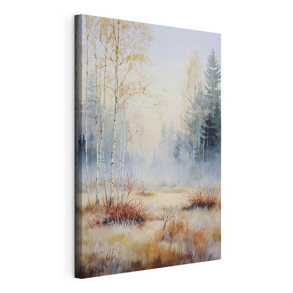 Quadri Dipinto raffigurante una foresta avvolta dalla nebbia (COD: s47129) Quadri Quadri Dipinto raffigurante una foresta avvolta dalla nebbia (COD: s47129)